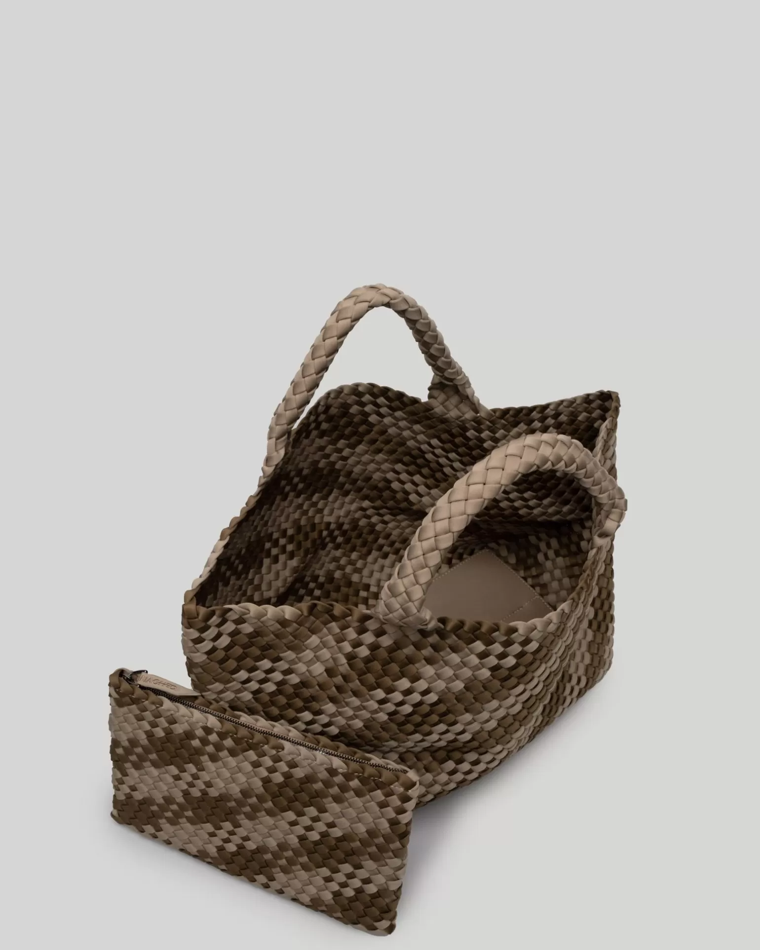 Shoulder Bags<NAGHEDI St. Barths Medium Tote Plaid Driftwood